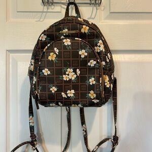 Stylish Steve Madden Floral Backpack - Brown with Boho Flowers 🌺
